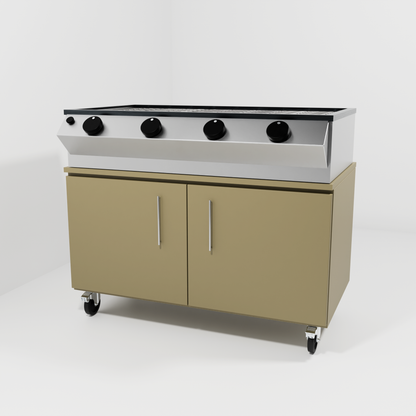 Vero Outdoor Kitchen – Braai Stand Cabinet  – On Castors