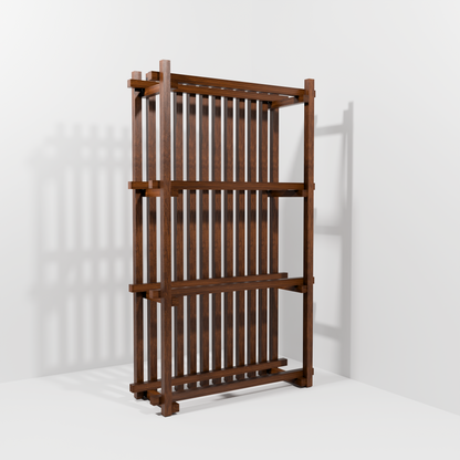 Plant-Rig Solid Timber Modular Planting & Partition System – Slatted Back