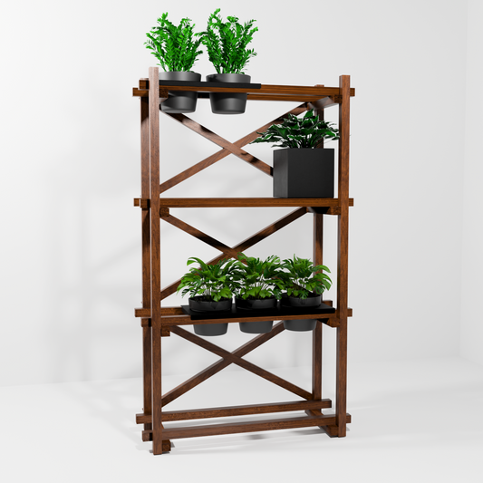 Plant-Rig Solid Timber Modular Planting & Partition System – Lattice Back