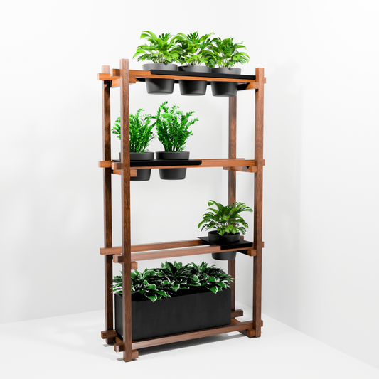 Plant-Rig Solid Timber Modular Planting & Partition System – Open Framework
