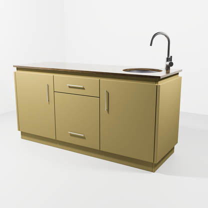 Vero Outdoor Kitchen – All-in-One Workstation with Built-In Prep Sink & Mixer Tap – Contour Range