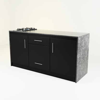 Vero Outdoor Kitchen – All-in-One Workstation with Built-In Gas Hob  – Monolith Range