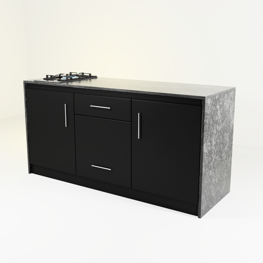 Vero Outdoor Kitchen – All-in-One Workstation with Built-In Gas Hob  – Monolith Range
