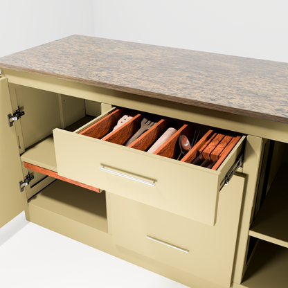 Vero Outdoor Kitchen – All-in-One Workstation with Built-In Prep Sink & Mixer Tap – Monolith Range